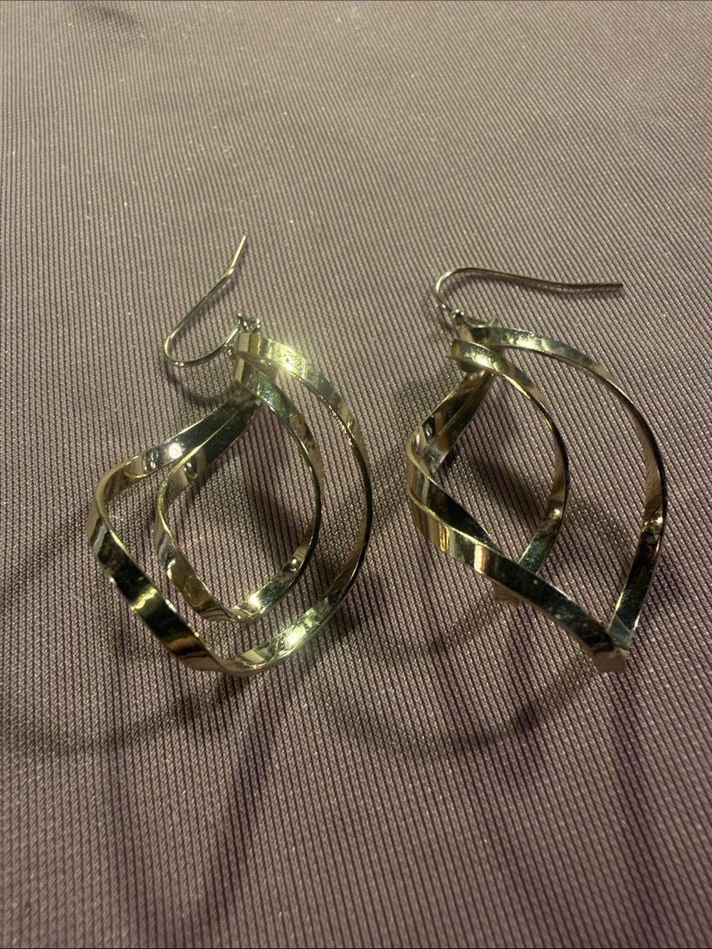 Twisted Gold Drop Earrings - Women Jewelry